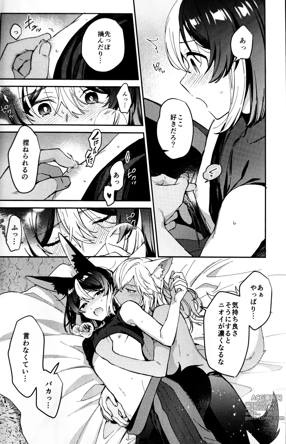 Page 29 of doujinshi ookami ni natta tomodachi no yosuga okashii!!