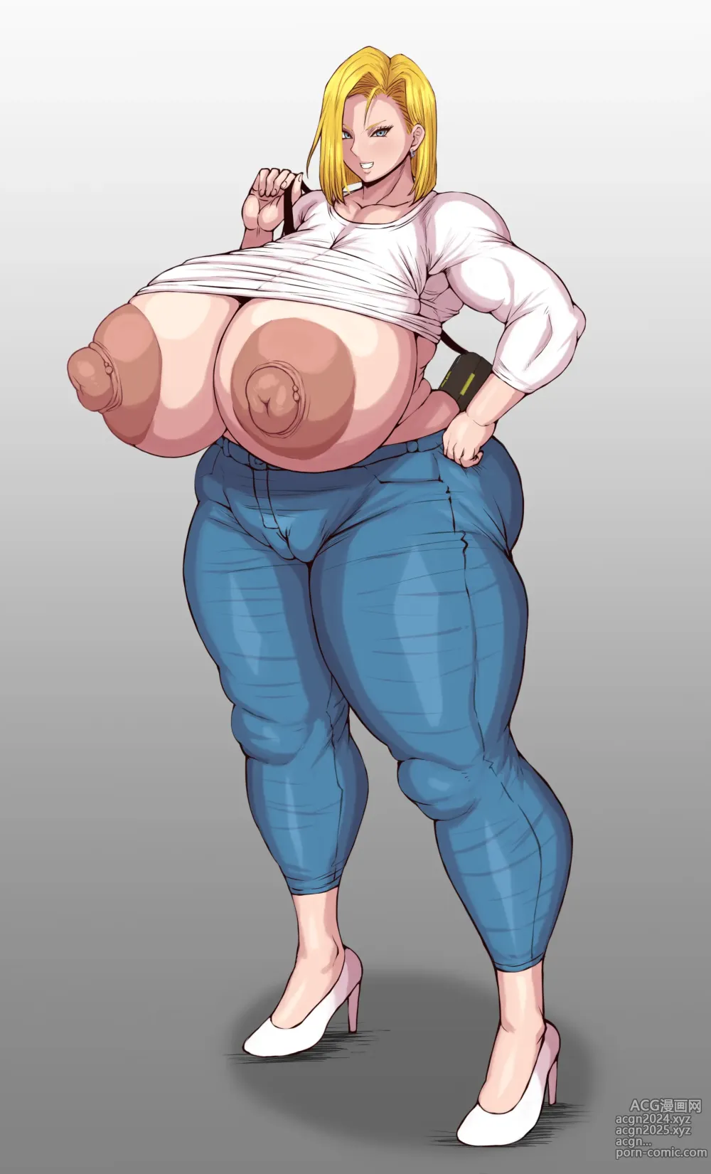 Page 9 of imageset Ponkotsu - Android 18 CG compilation