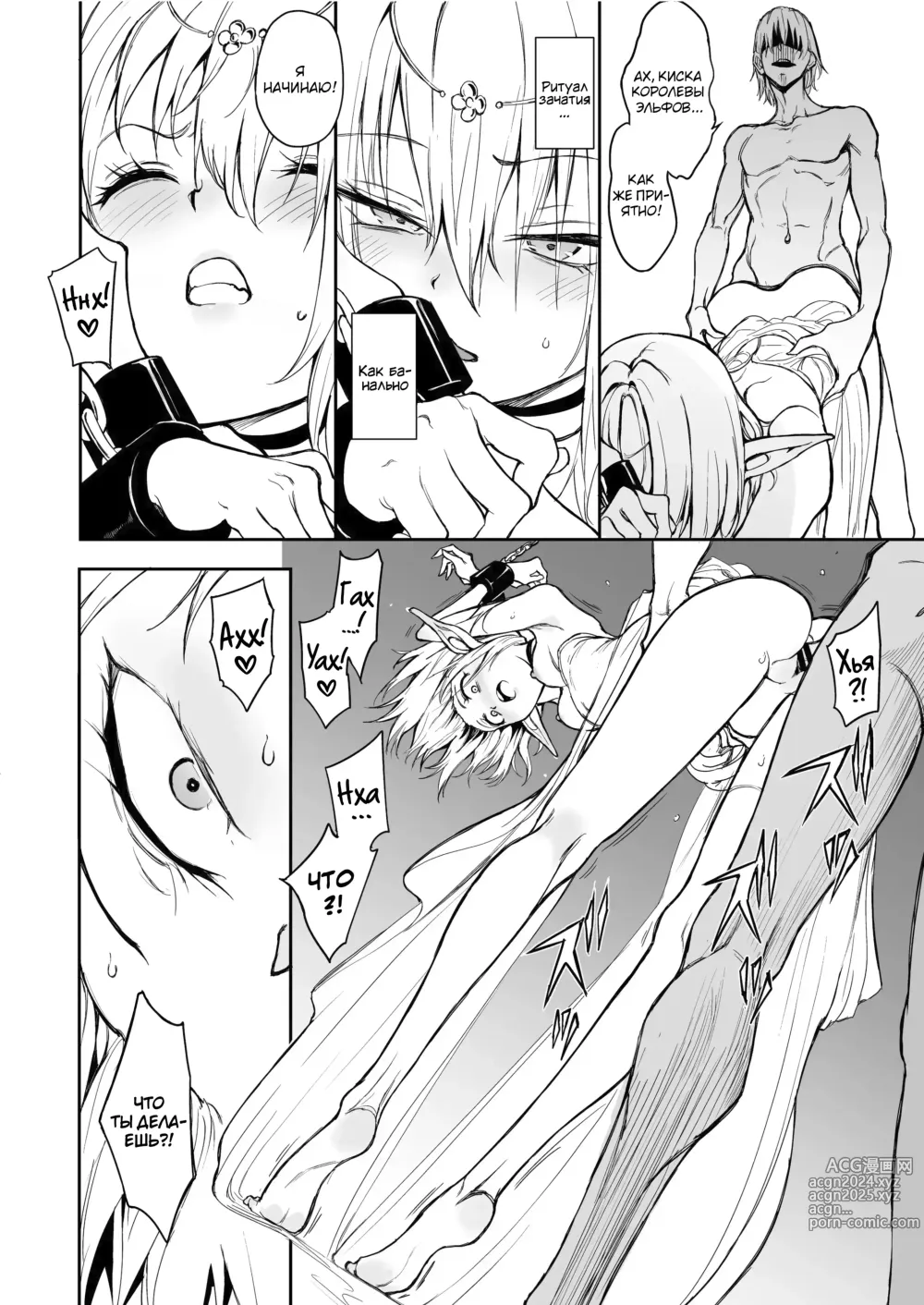 Page 24 of doujinshi Обучение эльфов -Королева павшей страны-