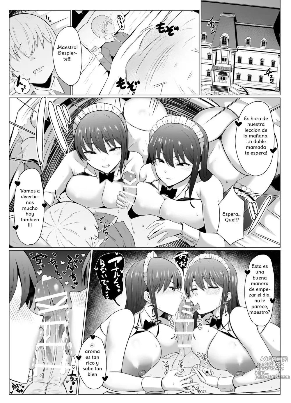 Page 28 of doujinshi Koushinchou Futago Maid no Ochinpo Lesson