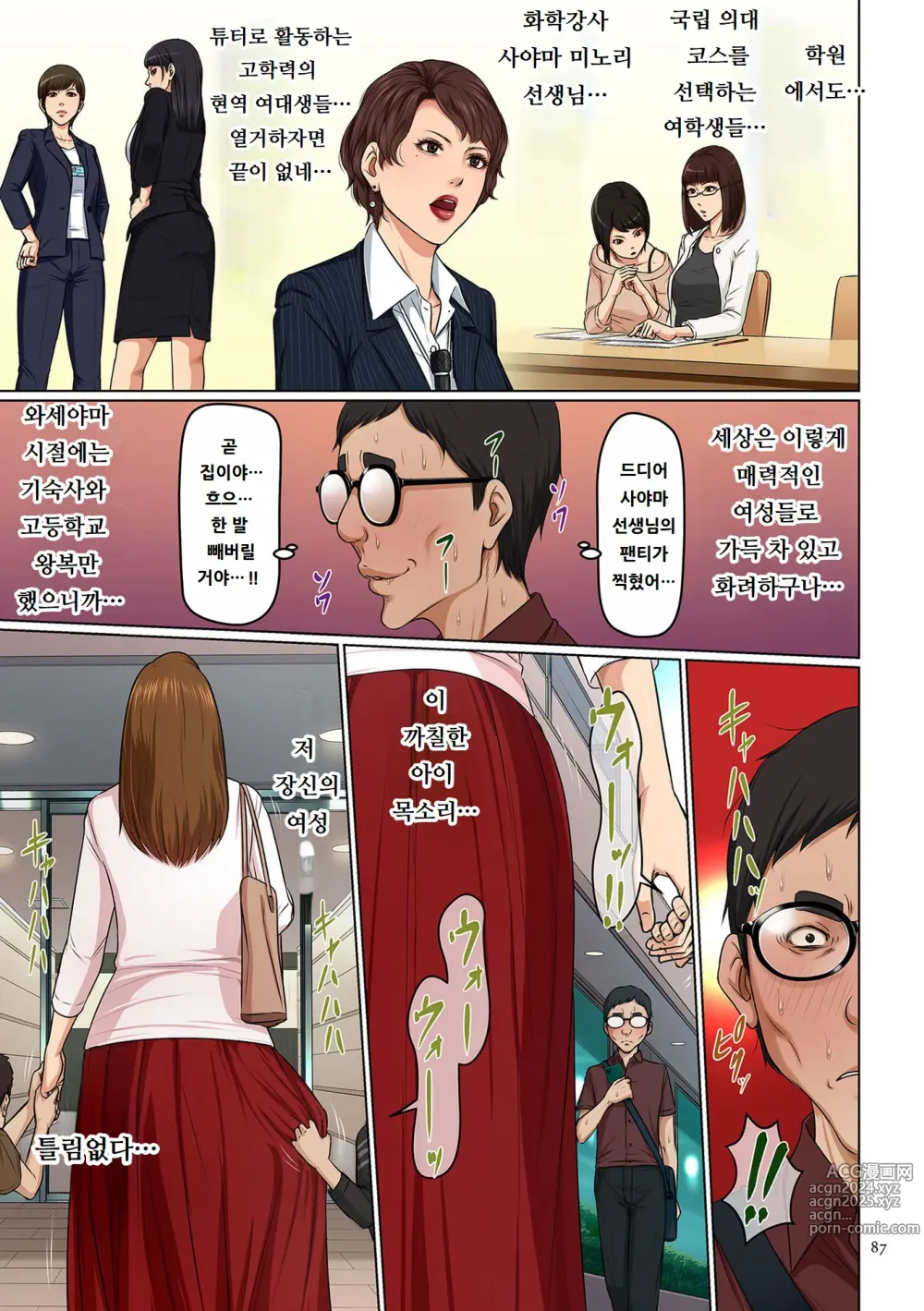 Page 87 of manga 휘감기는 시선 4