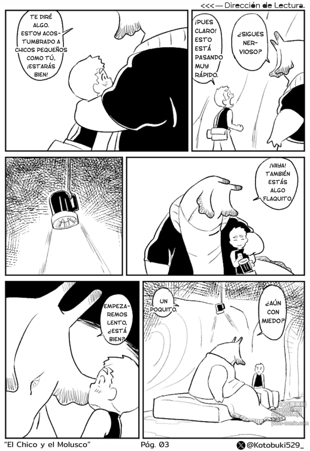 Page 4 of doujinshi El Chico y el Molusco