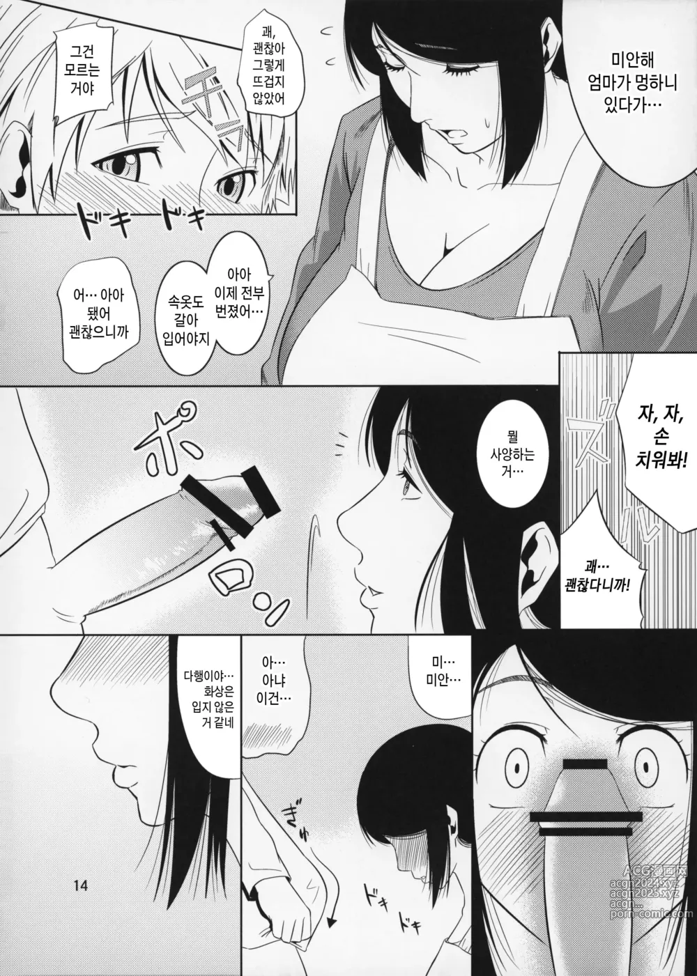 Page 14 of doujinshi 모혈을 파다 11