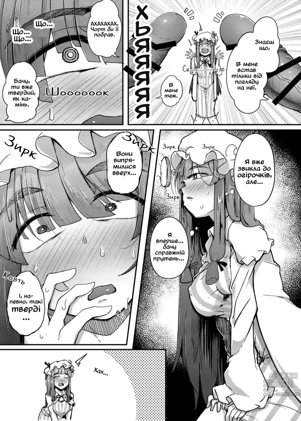 Page 6 of doujinshi Діра і збочена непорушна велика бібліотекарка