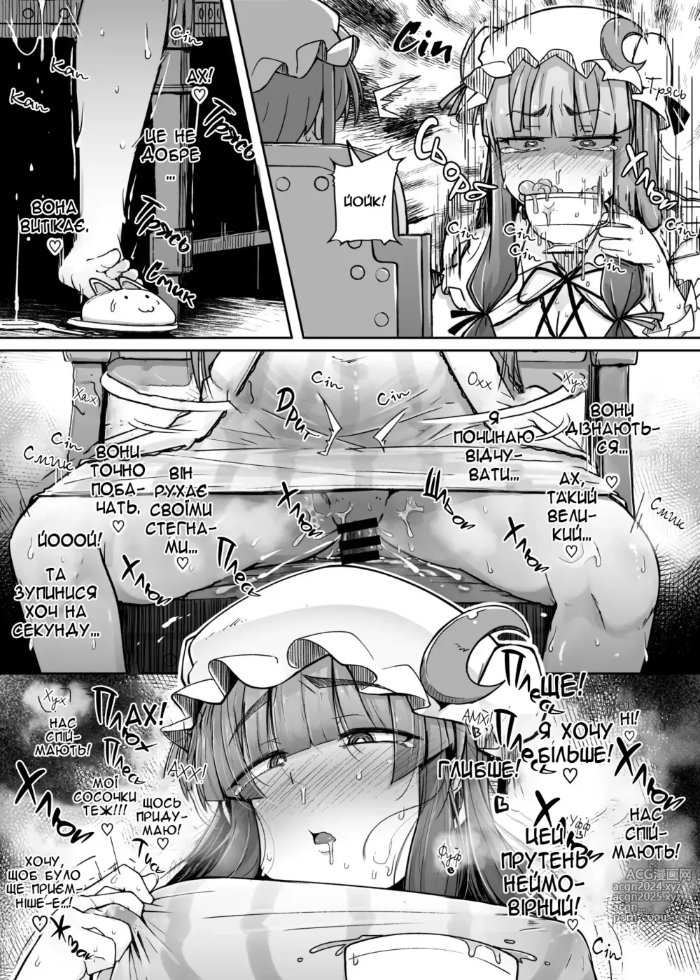 Page 19 of doujinshi Діра і збочена непорушна велика бібліотекарка 3