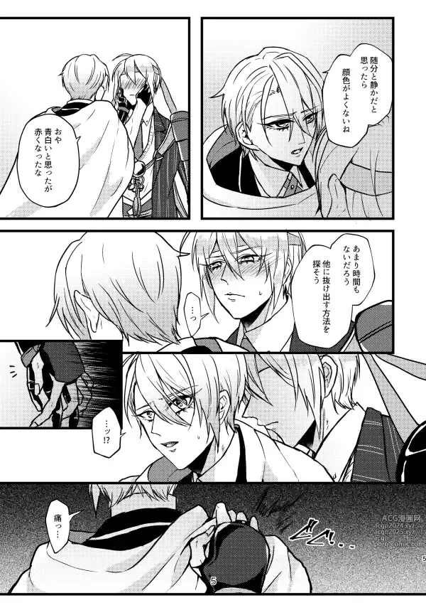 Page 4 of doujinshi Rape shinai to derarenai heya