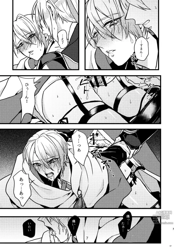 Page 6 of doujinshi Rape shinai to derarenai heya