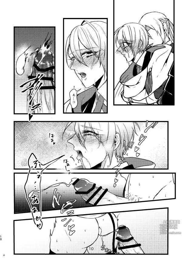 Page 9 of doujinshi Rape shinai to derarenai heya