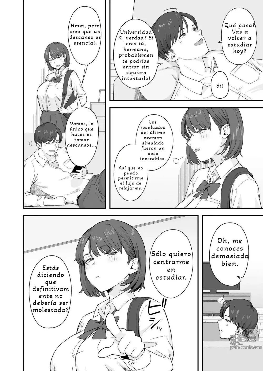 Page 4 of doujinshi Benkyou ni Shuuchuu shitai Muttsuri na Ane wa, Karada no Aishou Bacchiri na Otouto no Sasoi o Kotowarenai