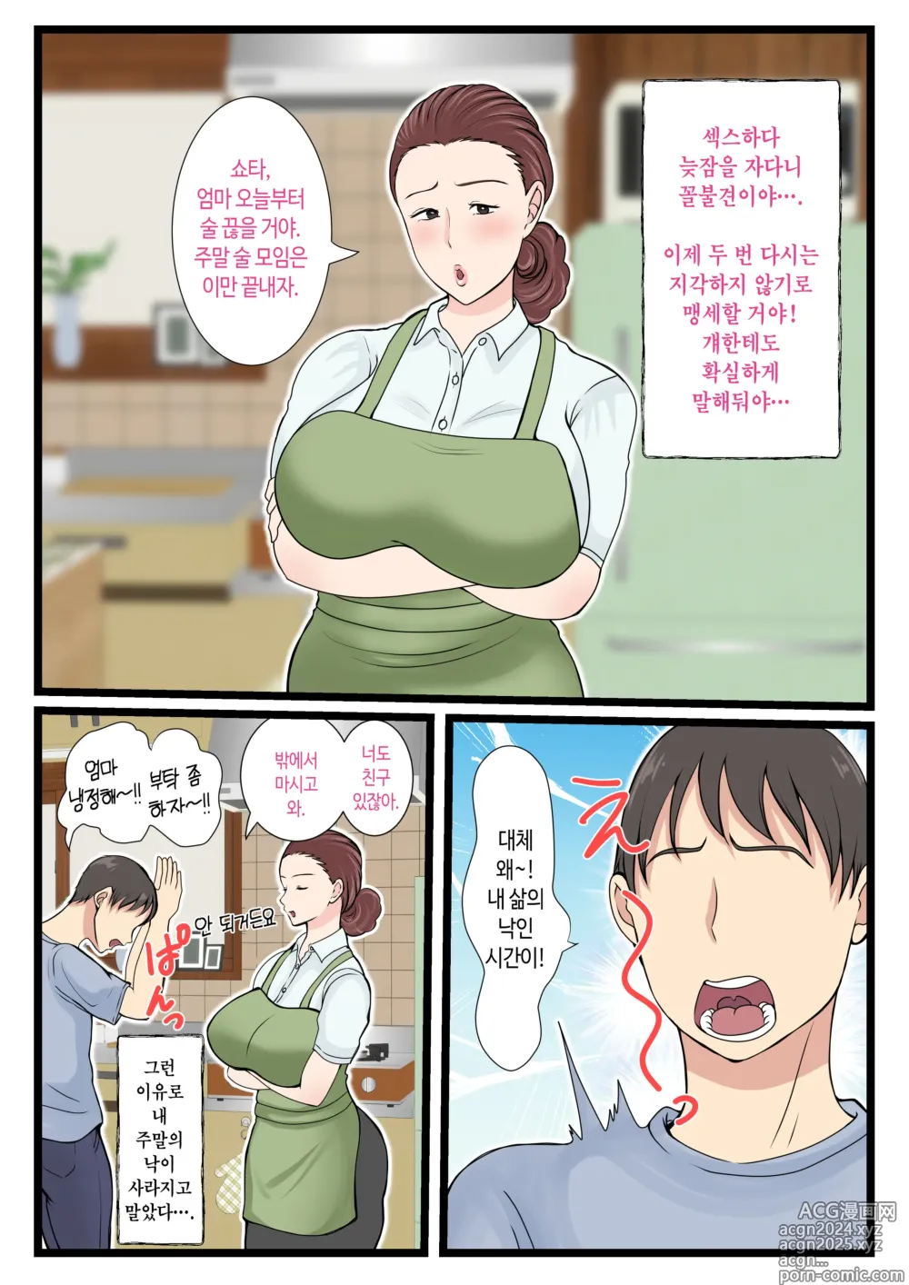 Page 4 of doujinshi 취한 엄마는 엄청 귀엽다 2