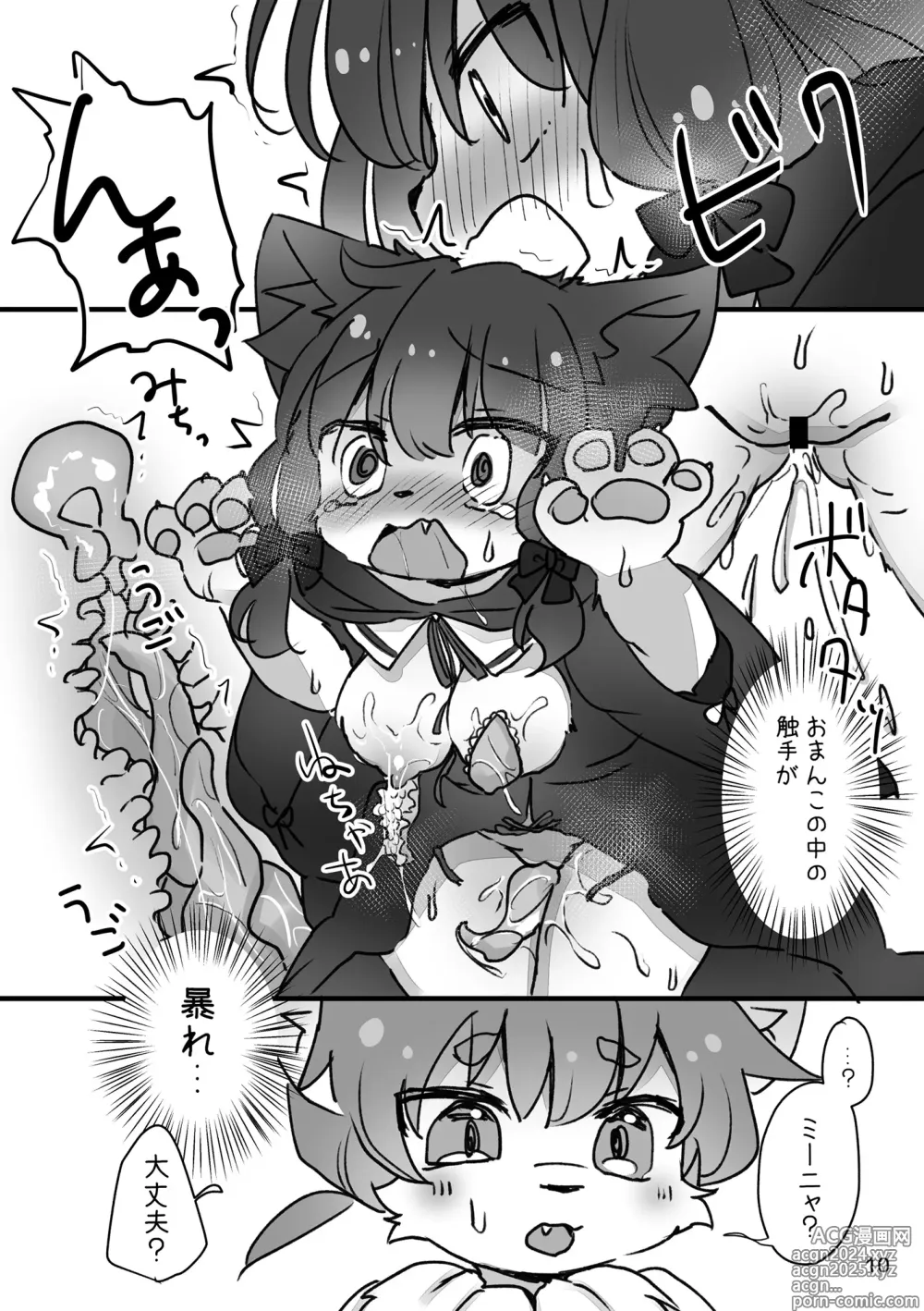 Page 12 of doujinshi MI-NYA TO HIMITU NO SYOKUSYU ASOBI