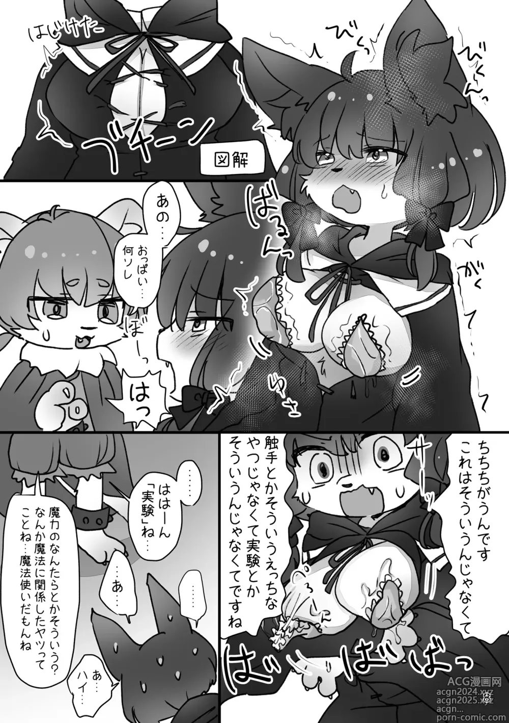 Page 10 of doujinshi MI-NYA TO HIMITU NO SYOKUSYU ASOBI