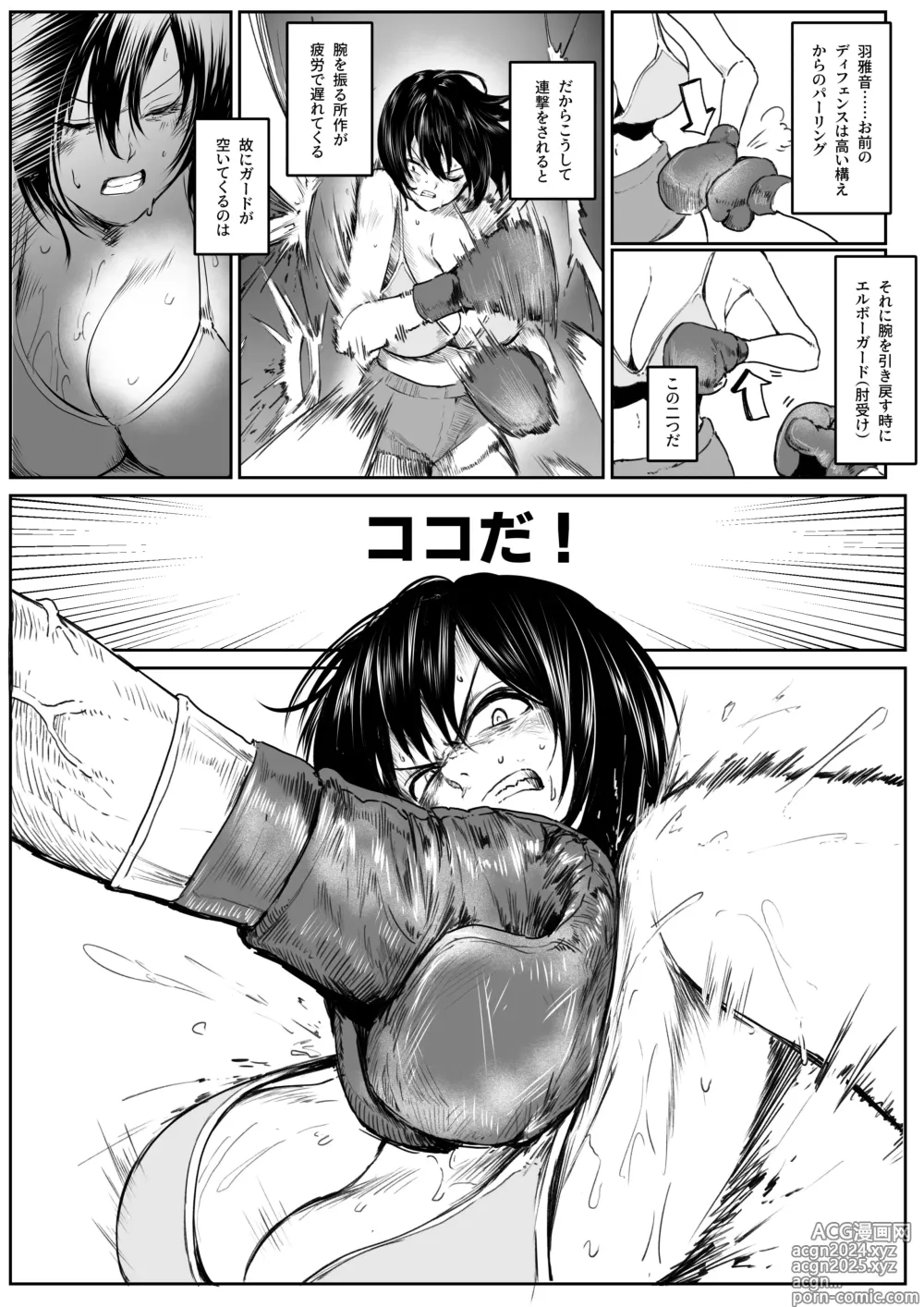 Page 12 of doujinshi Bikini no Kouhai to Boxing Suru Hanashi