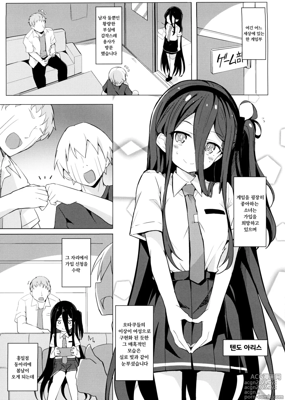 Page 2 of doujinshi IF 만약 아리스가 다른 세상의 게임부로 들어가게 된다면