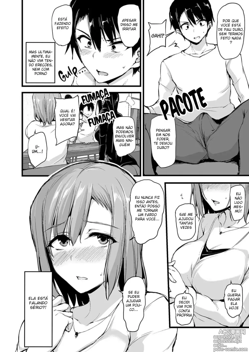 Page 7 of manga Eu não consigo ficar duro sem dois pares de seios, então minha esposa chamou uma amiga!