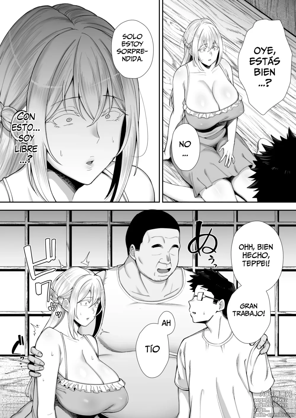 Page 43 of doujinshi Netorareta Bakunyuu Blonde Zuma Elena Ni -Musyoku no Otto o Sasaerutameni Hitasura Nakadashi Saremashita w-