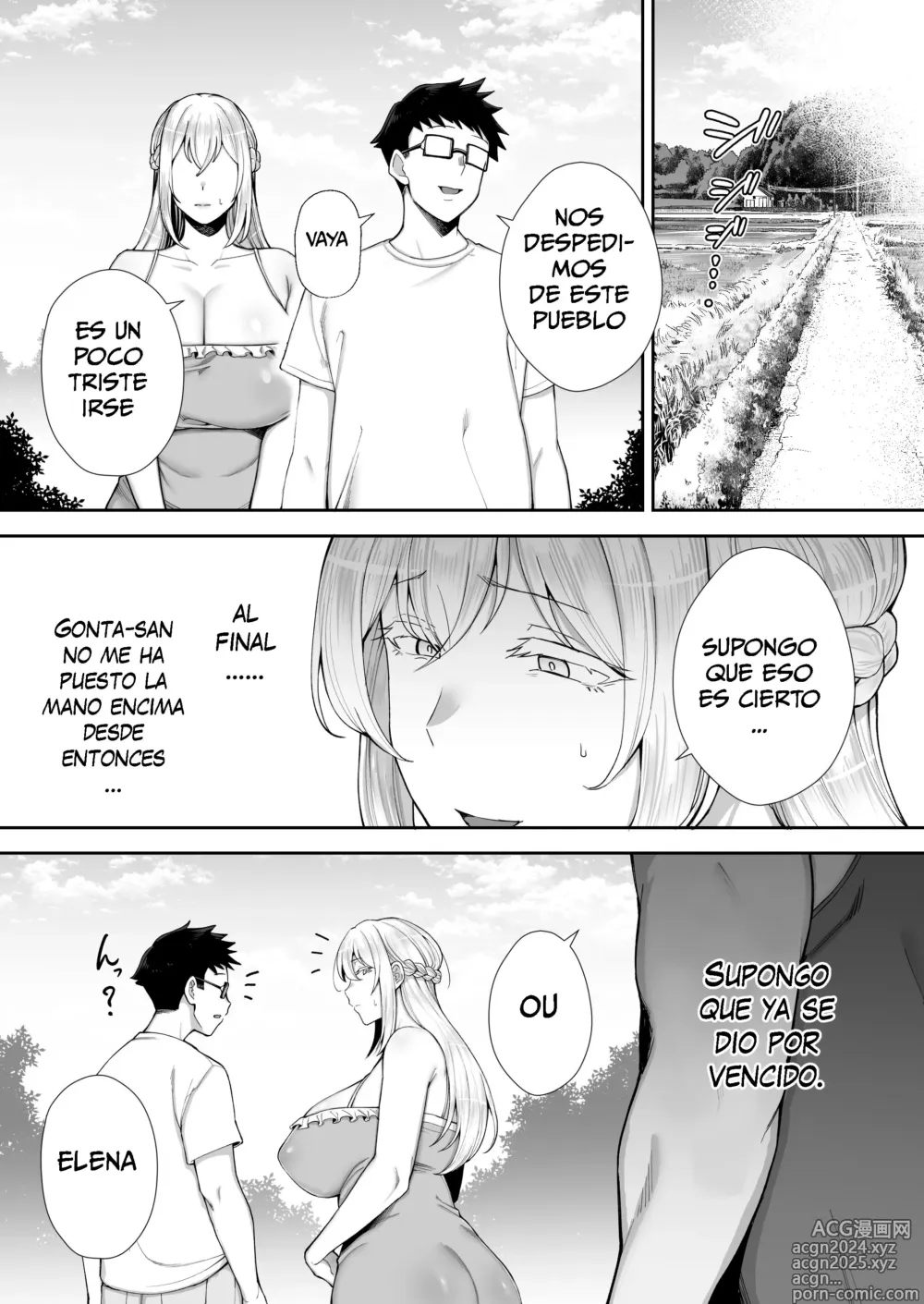 Page 47 of doujinshi Netorareta Bakunyuu Blonde Zuma Elena Ni -Musyoku no Otto o Sasaerutameni Hitasura Nakadashi Saremashita w-