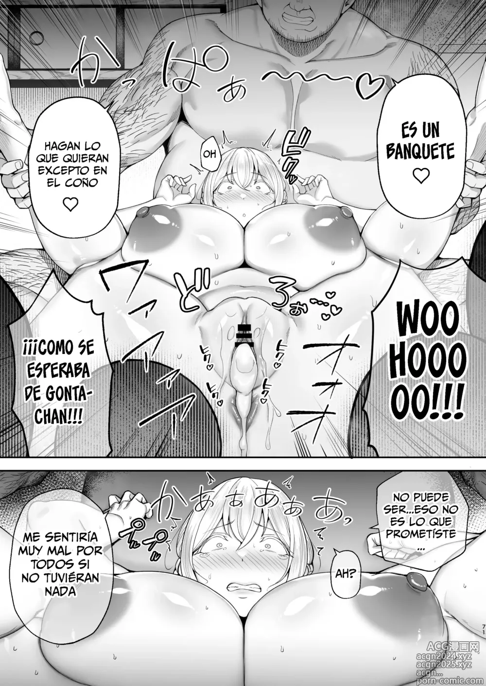 Page 71 of doujinshi Netorareta Bakunyuu Blonde Zuma Elena Ni -Musyoku no Otto o Sasaerutameni Hitasura Nakadashi Saremashita w-