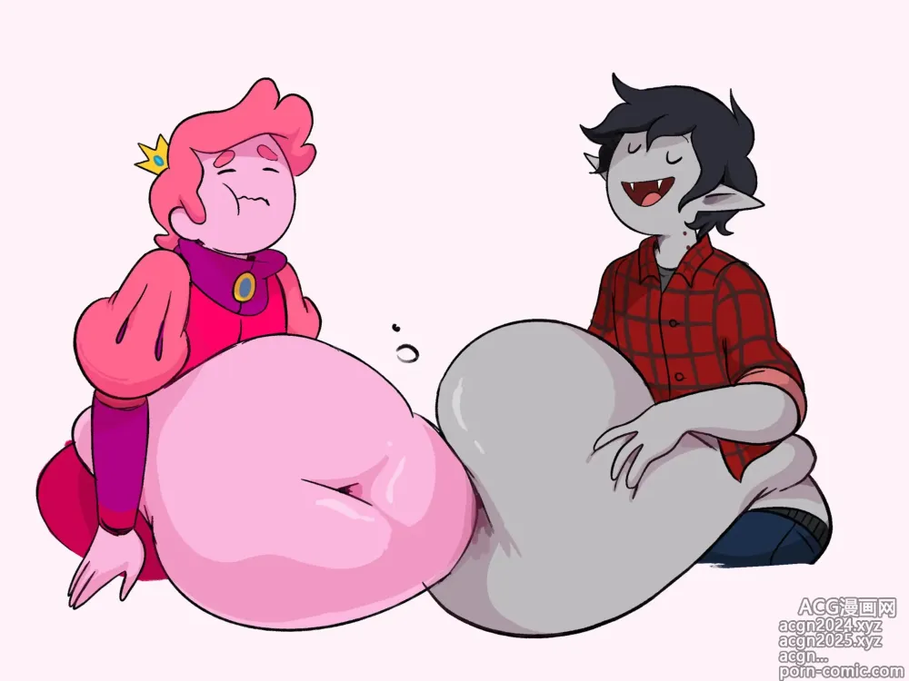 Page 8 of doujinshi Marshall Lee and Prince Gumball Weight Gain