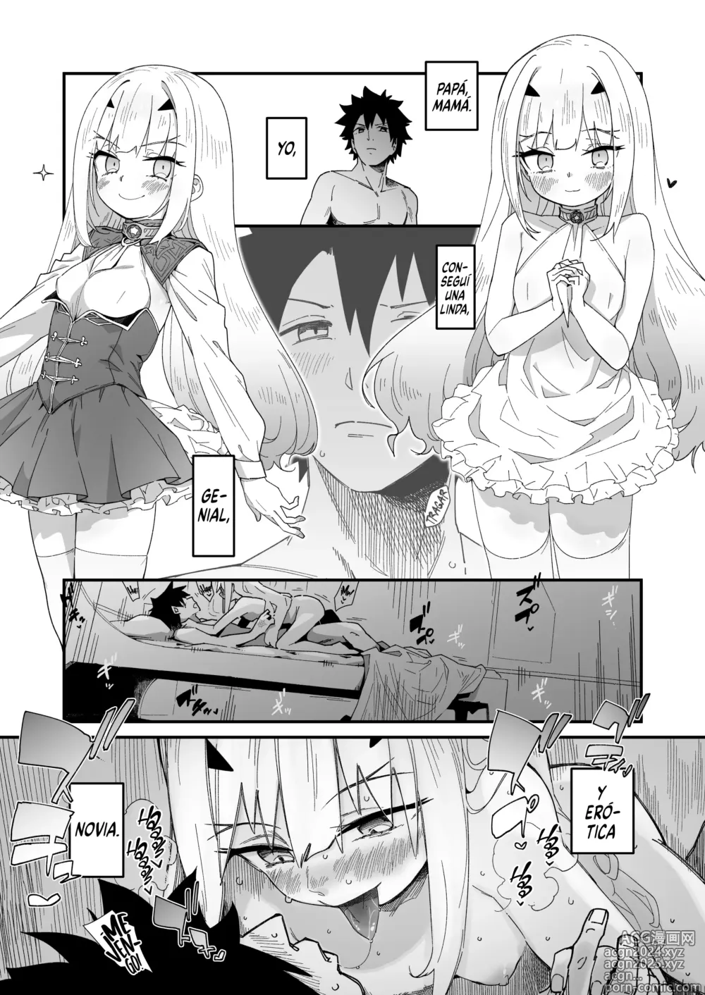 Page 2 of doujinshi Melu-ko sigue viniéndose, pero es mala apareándose.