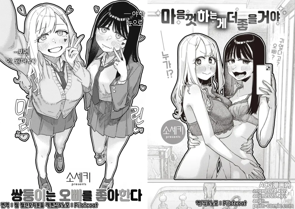 Page 1 of manga 쌍둥이는 오빠를 좋아한다 & 마음껏 하는게 좋을거야 (decensored)