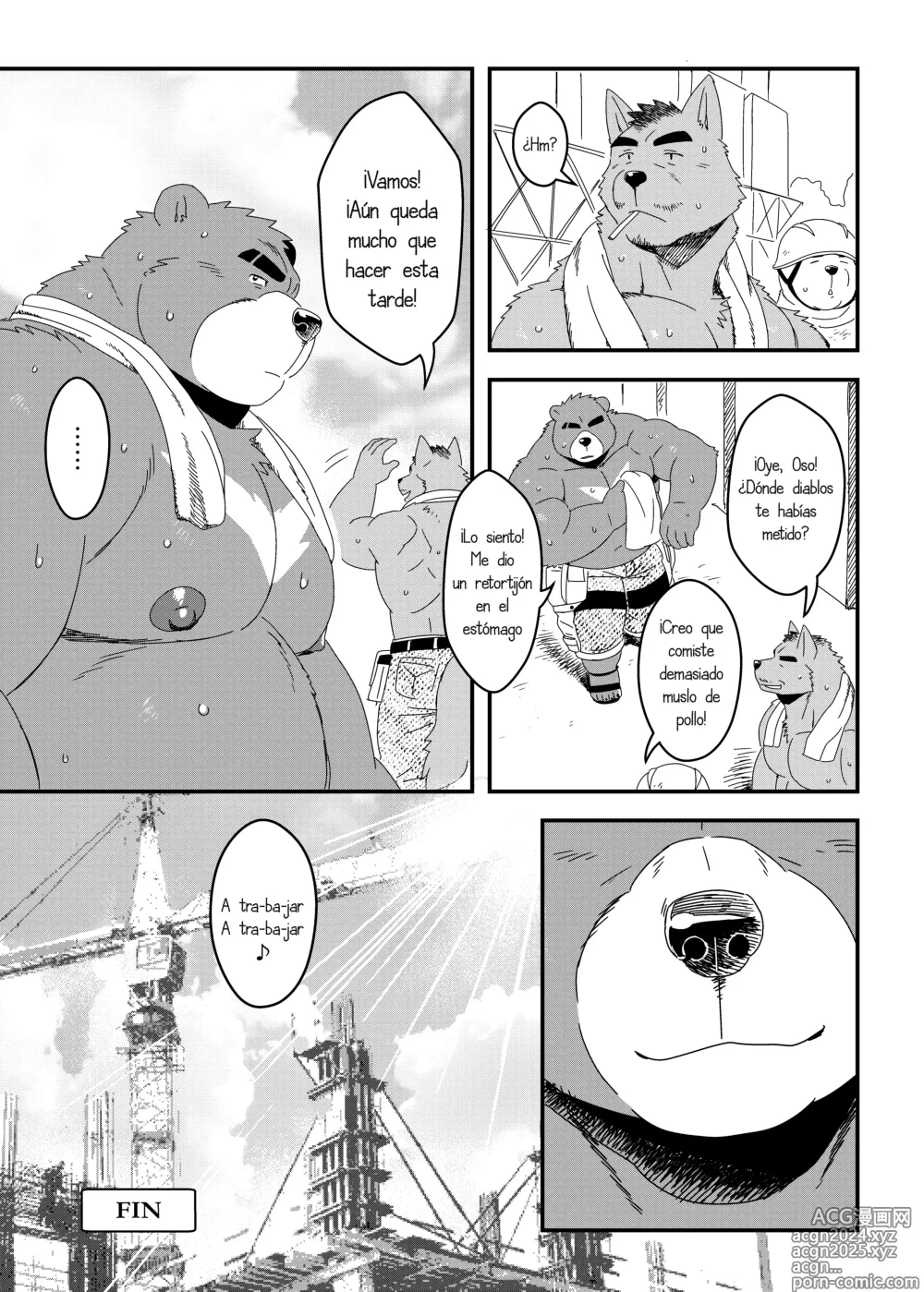 Page 26 of doujinshi Kuma-ani Koujichuu - El Hermano Oso en la Obra