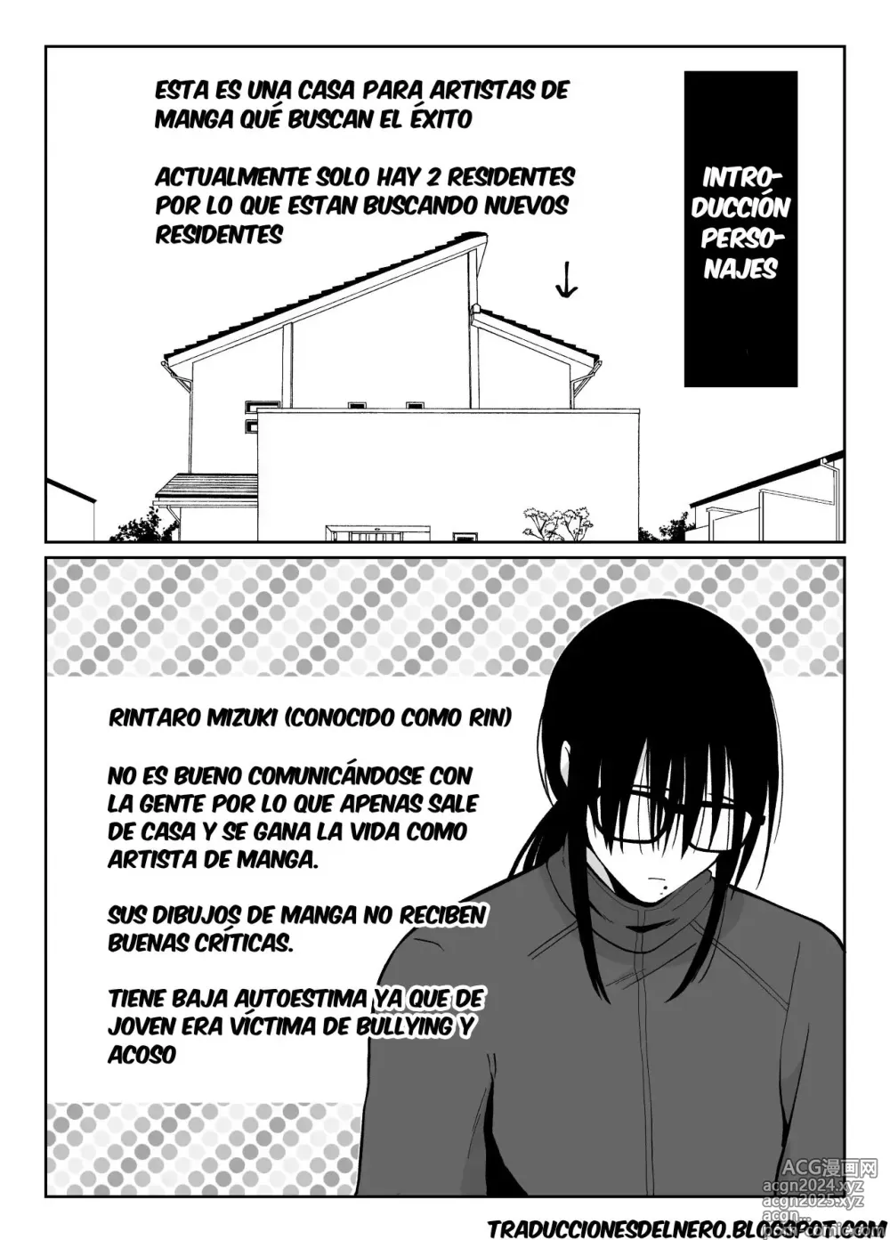 Page 2 of doujinshi Mesu Ochi Share House Rin-kun Hen 〜 Mangaka Shibou no Kage Kya 2 nin ga Chara Otoko ni Oishiku Taberareru Made〜