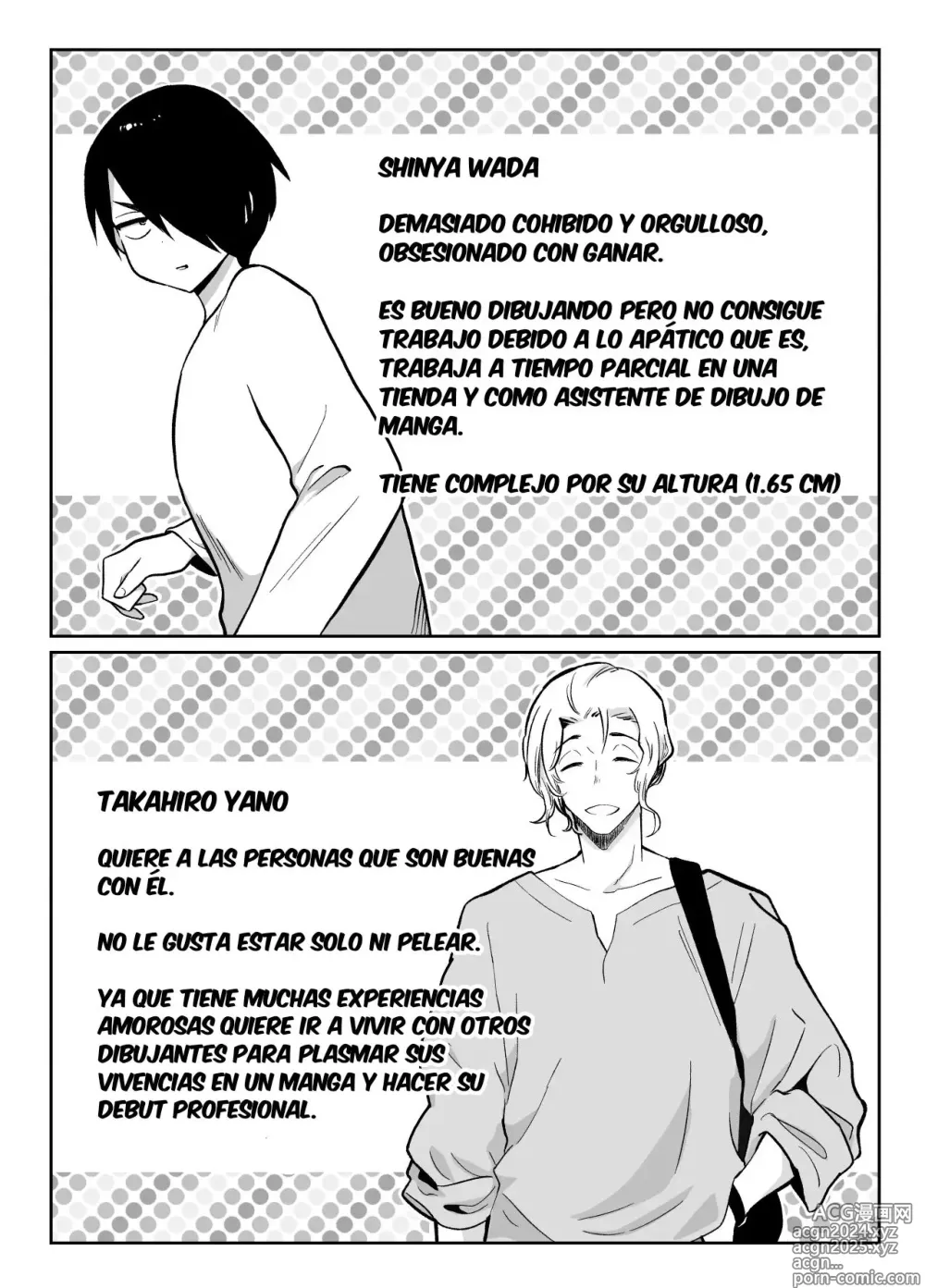 Page 3 of doujinshi Mesu Ochi Share House Rin-kun Hen 〜 Mangaka Shibou no Kage Kya 2 nin ga Chara Otoko ni Oishiku Taberareru Made〜