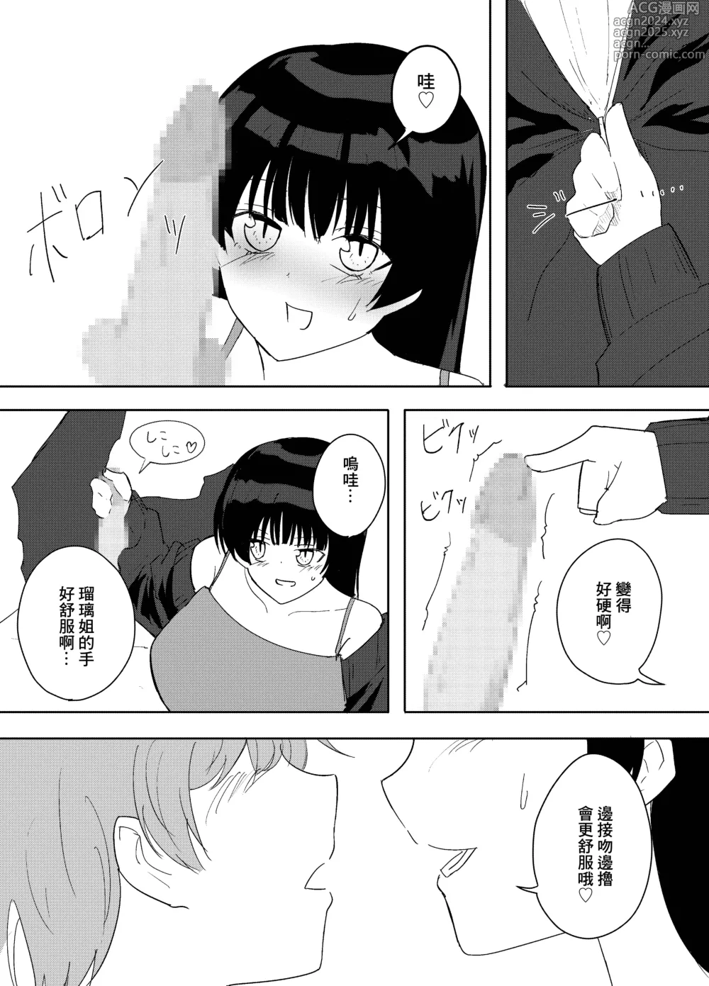 Page 10 of doujinshi Kanojo no Onee-san ga  Ecchi Sugiru.