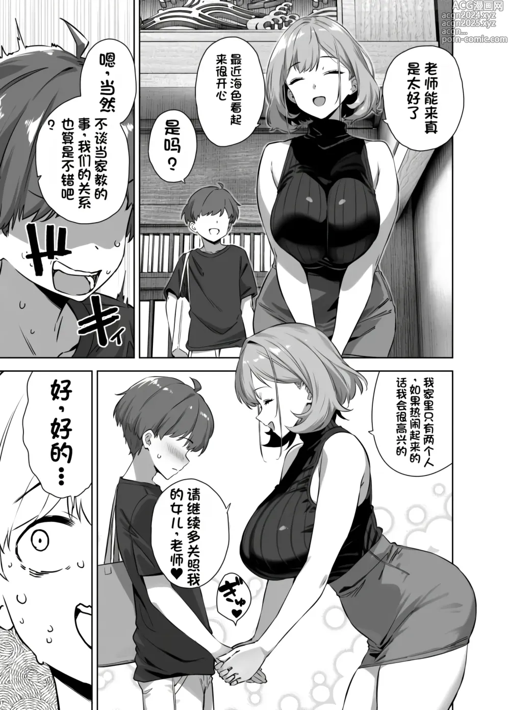 Page 4 of doujinshi Natsu to Inaka to Yuuwaku shite kuru Dekkai Oshiego 2