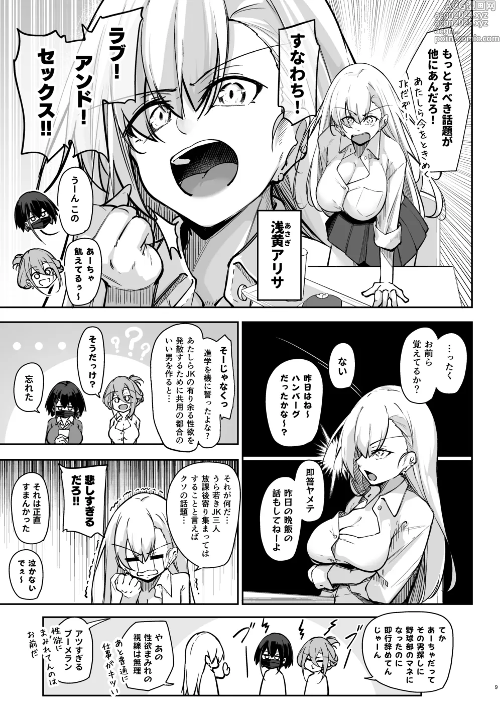 Page 8 of doujinshi Doukyuusei Gal 3 Nin-gumi to…