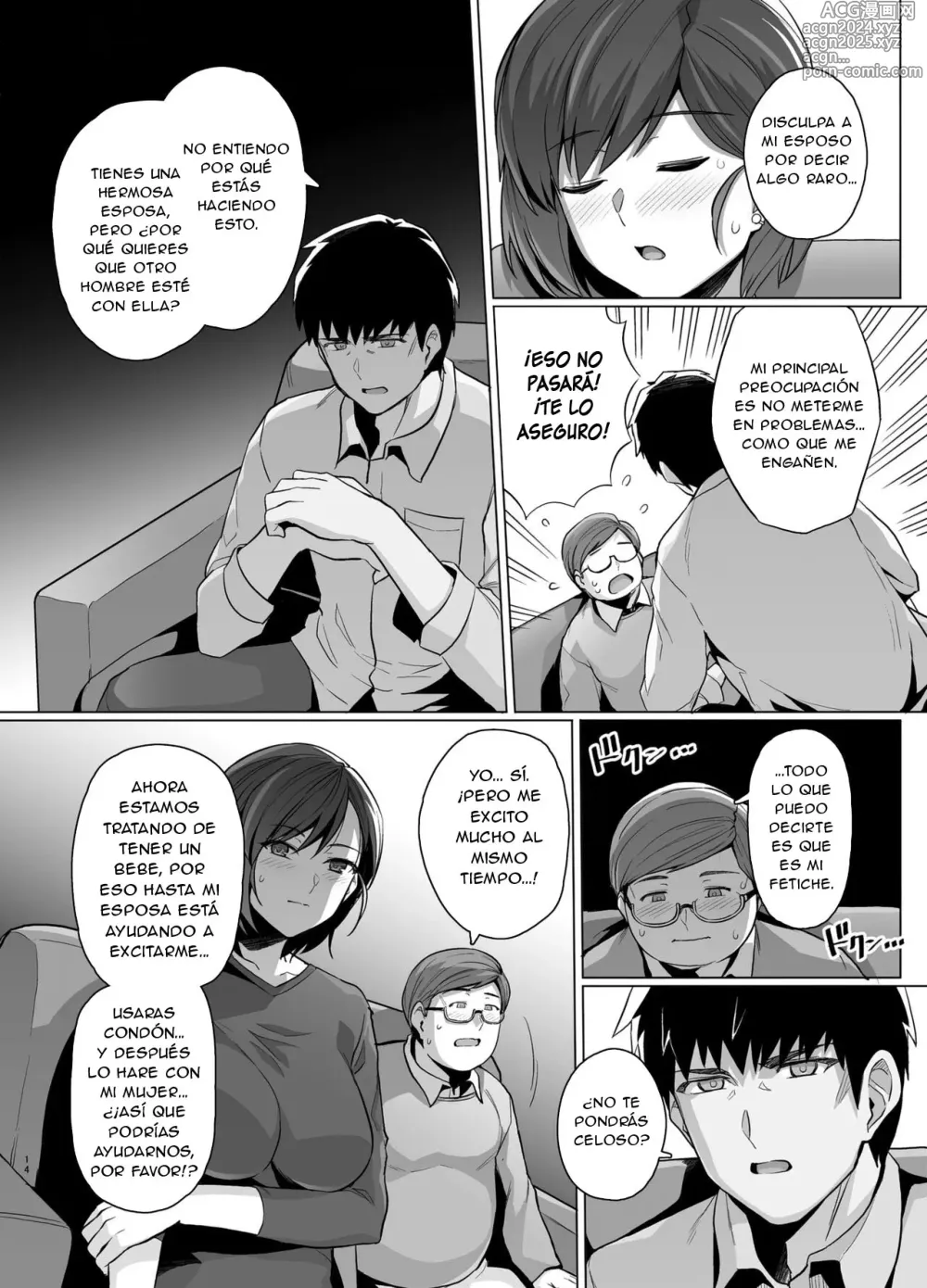 Page 16 of doujinshi Tsuma ga, Tanin no Mesu ni naru made -Short Cut Kyonyuu Tsuma Sasaki Misaki Hen- (decensored)