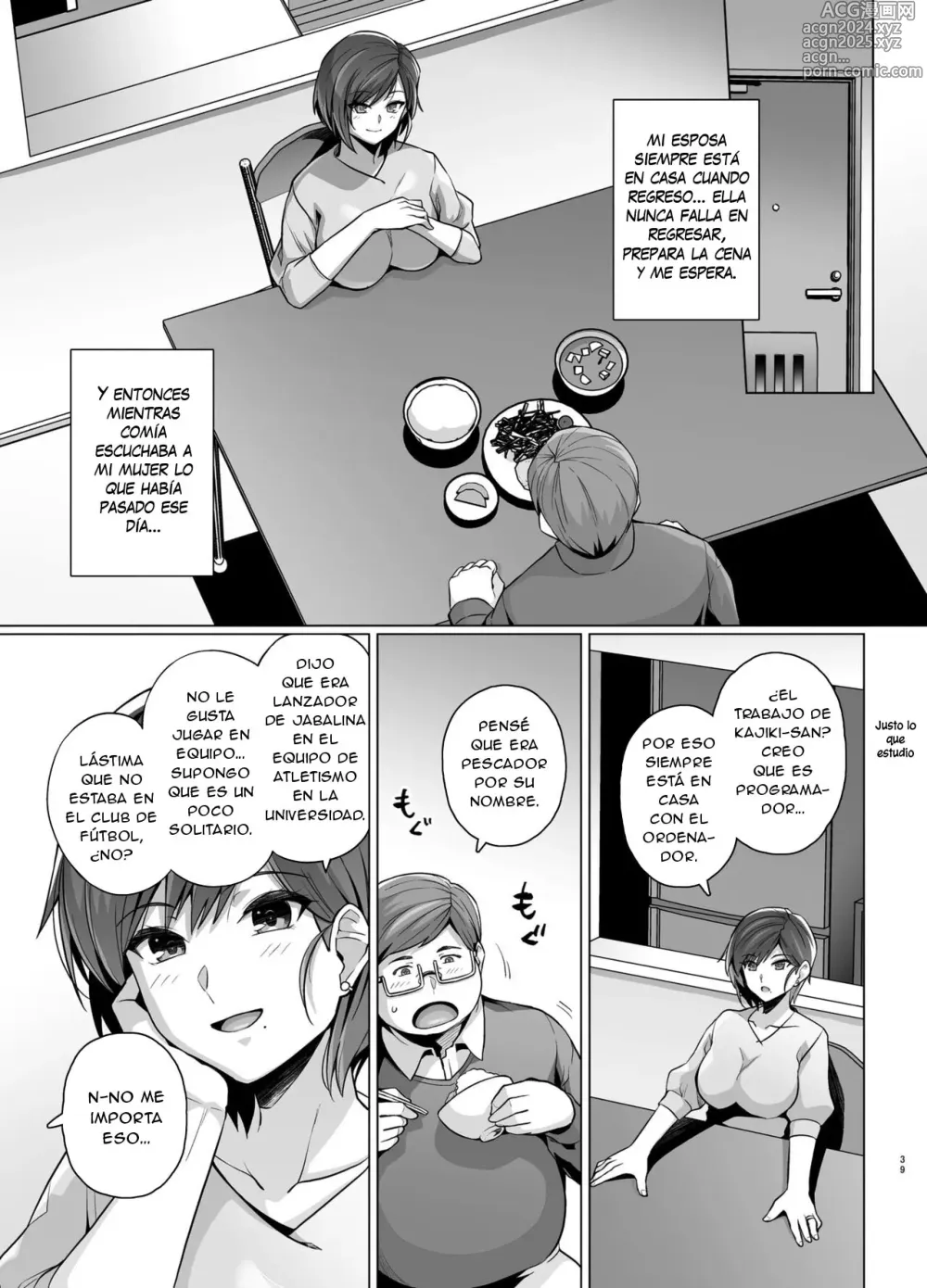 Page 41 of doujinshi Tsuma ga, Tanin no Mesu ni naru made -Short Cut Kyonyuu Tsuma Sasaki Misaki Hen- (decensored)