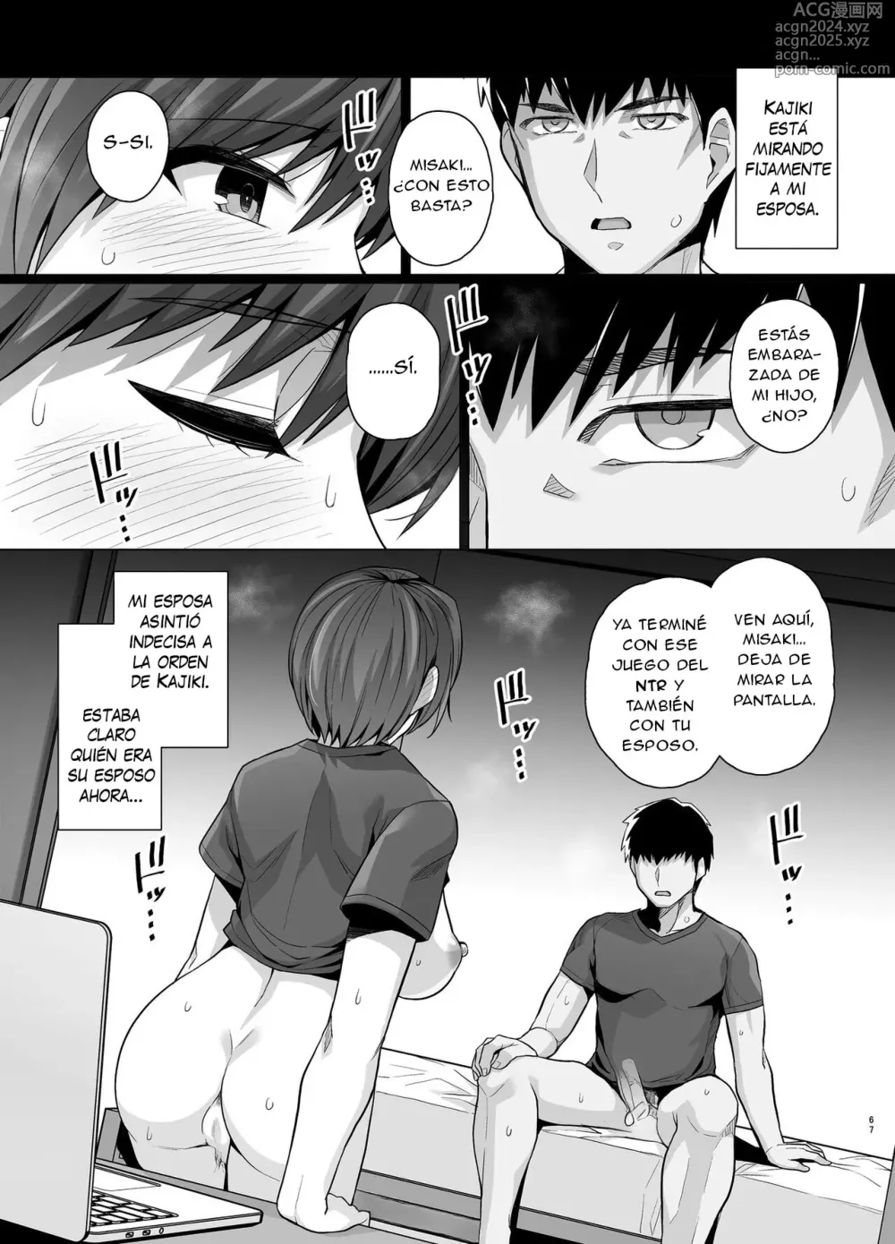 Page 70 of doujinshi Tsuma ga, Tanin no Mesu ni naru made -Short Cut Kyonyuu Tsuma Sasaki Misaki Hen- (decensored)