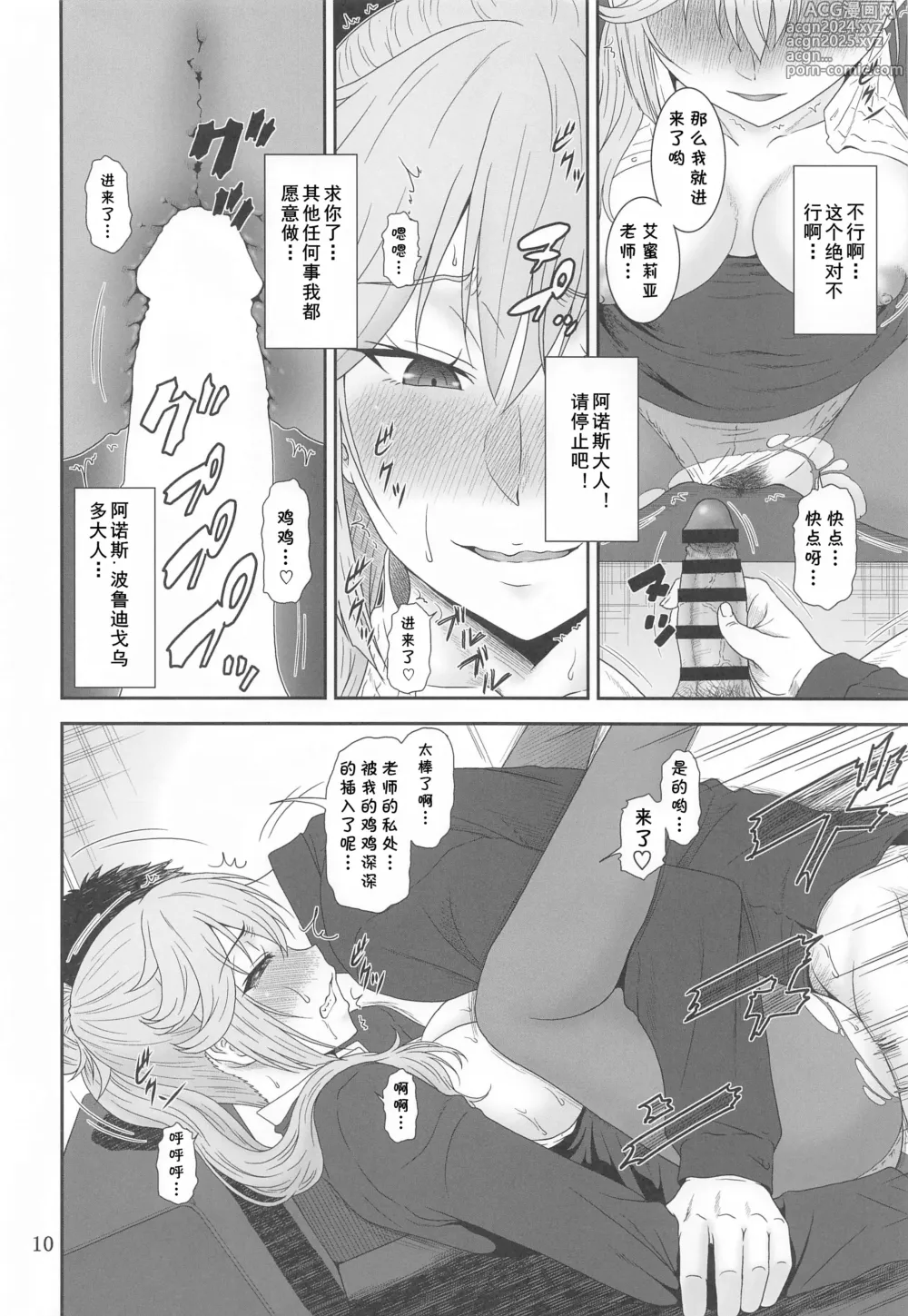 Page 9 of doujinshi Jijoujibaku no Gakuin Kyoushi