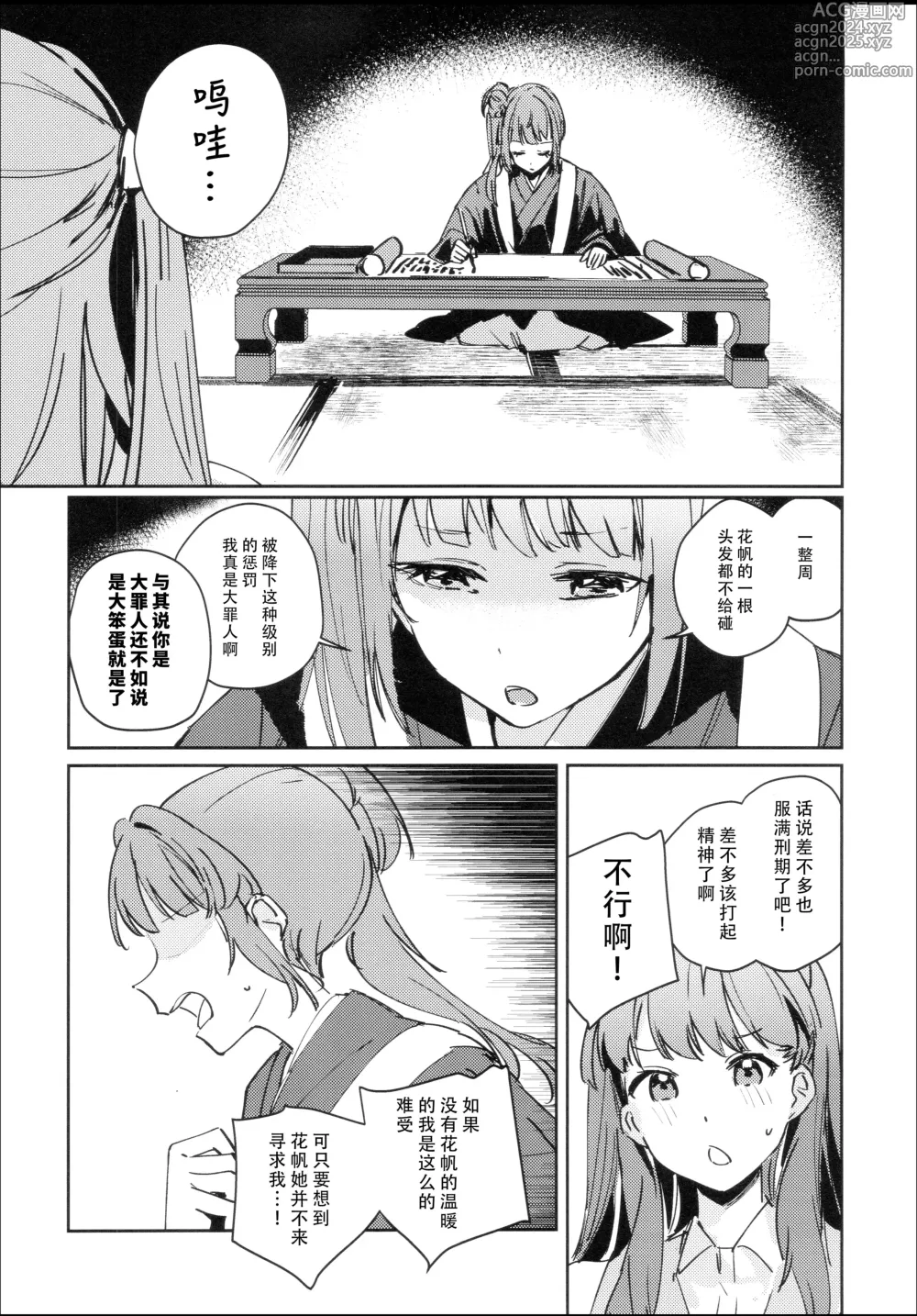 Page 5 of doujinshi Hinoshita Kaho to Osawari Kinshirei