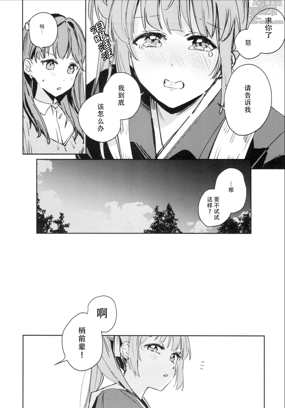 Page 6 of doujinshi Hinoshita Kaho to Osawari Kinshirei