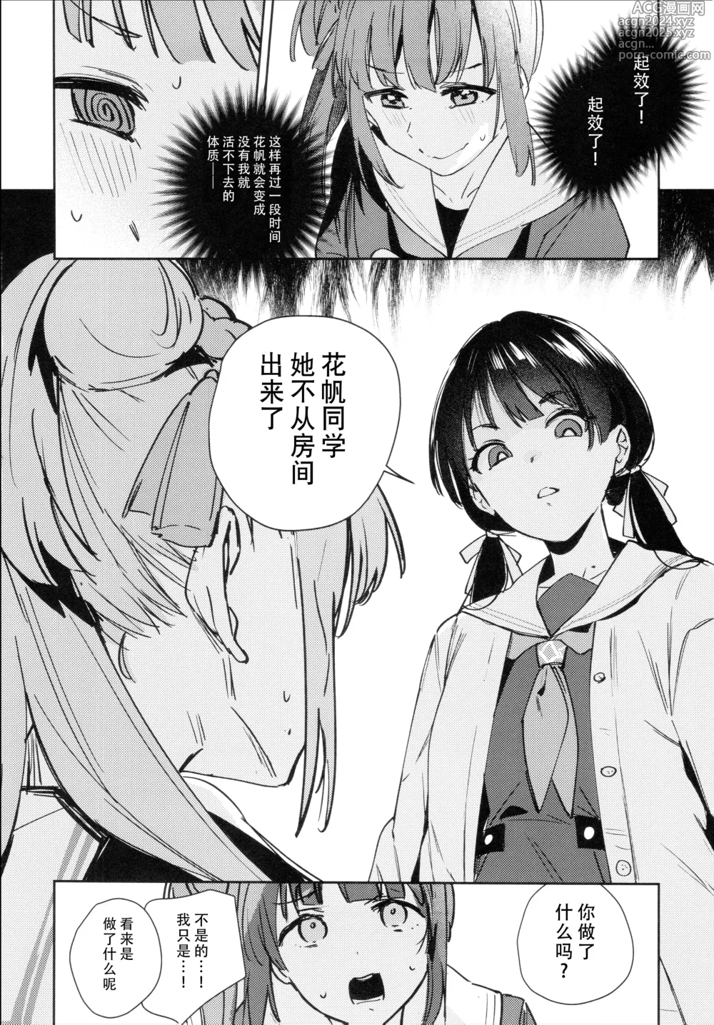 Page 8 of doujinshi Hinoshita Kaho to Osawari Kinshirei