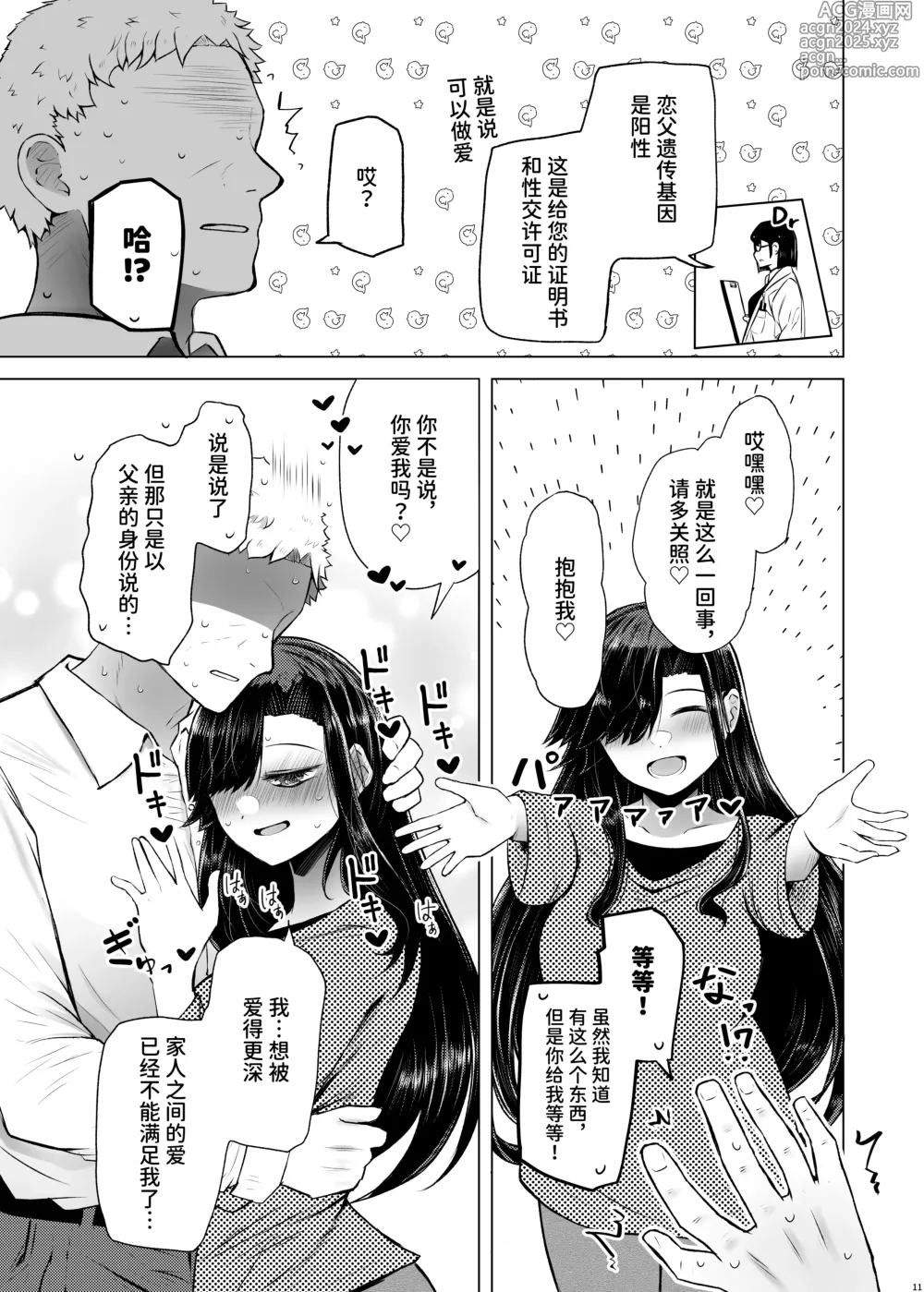 Page 11 of doujinshi 既然没有得遗传病的风险，就可以和亲生父亲造小孩了吧4