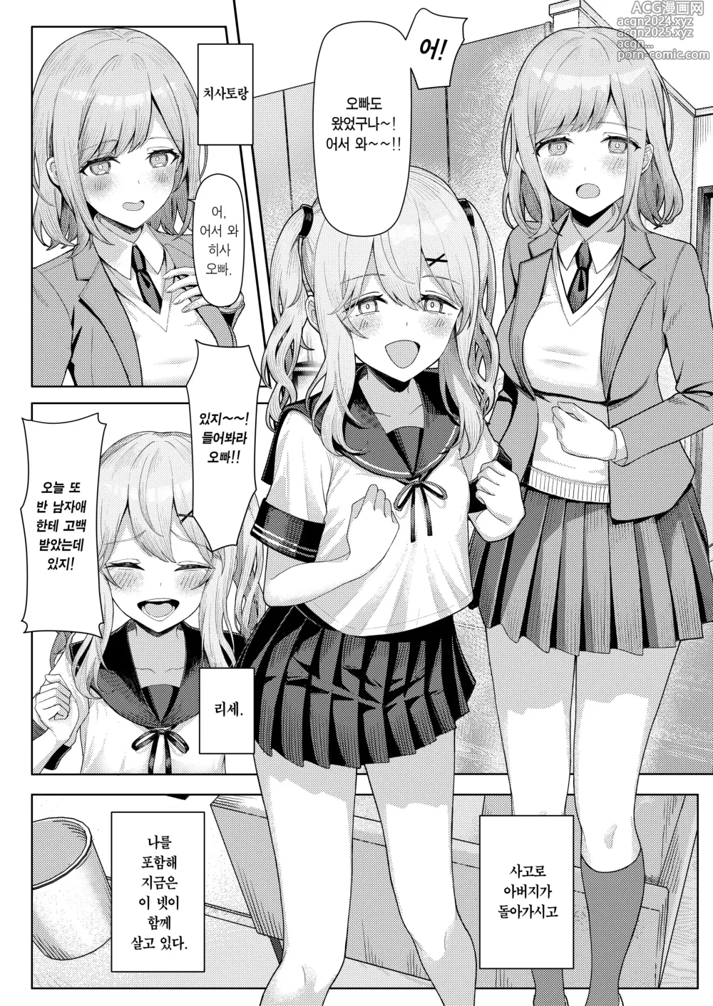 Page 3 of doujinshi 아버지의 재혼으로 동거하게 된 새엄마와 새누나동생과 교대로 섹스하게 된 책