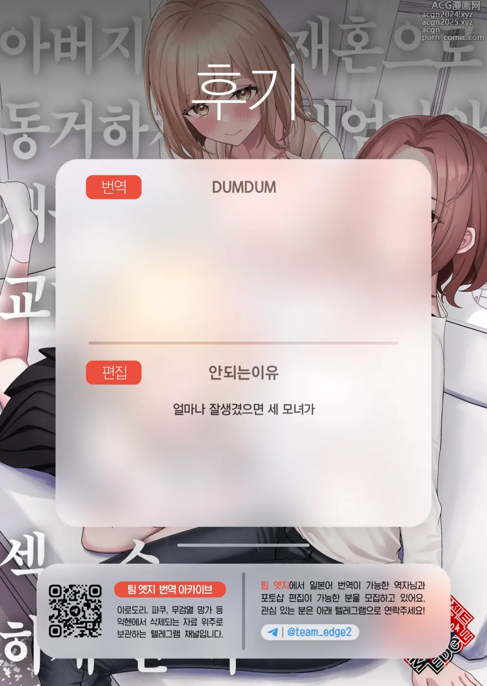 Page 48 of doujinshi 아버지의 재혼으로 동거하게 된 새엄마와 새누나동생과 교대로 섹스하게 된 책