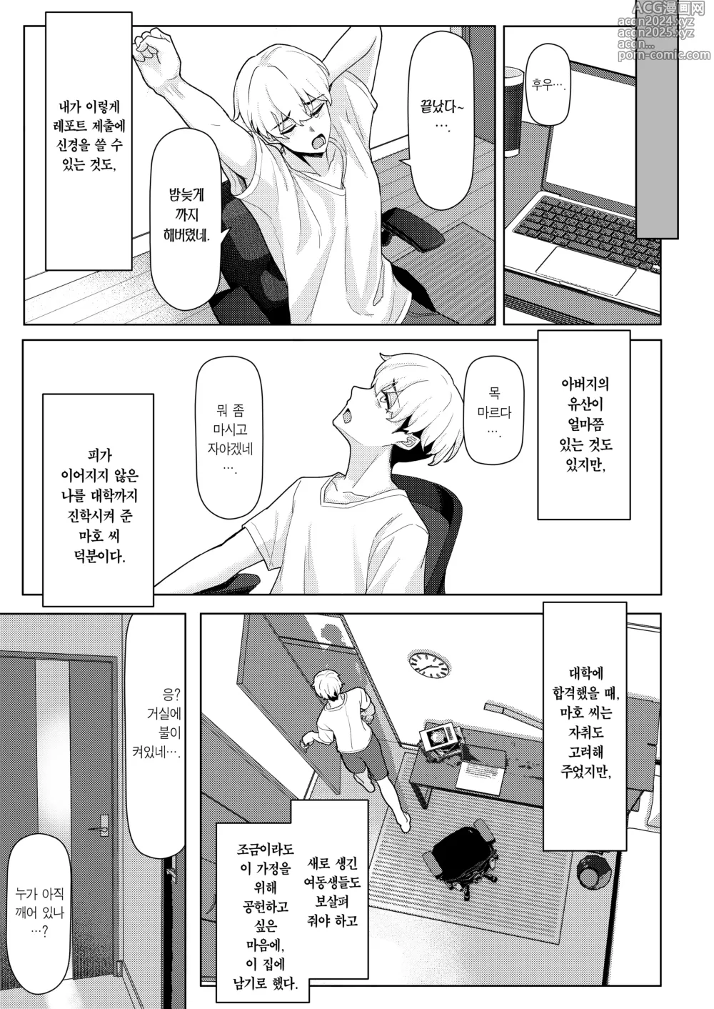 Page 6 of doujinshi 아버지의 재혼으로 동거하게 된 새엄마와 새누나동생과 교대로 섹스하게 된 책