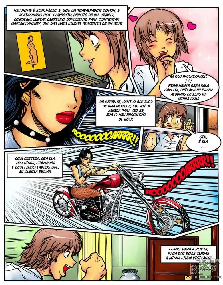 Page 46 of doujinshi Garoto guloso e travesti mexico