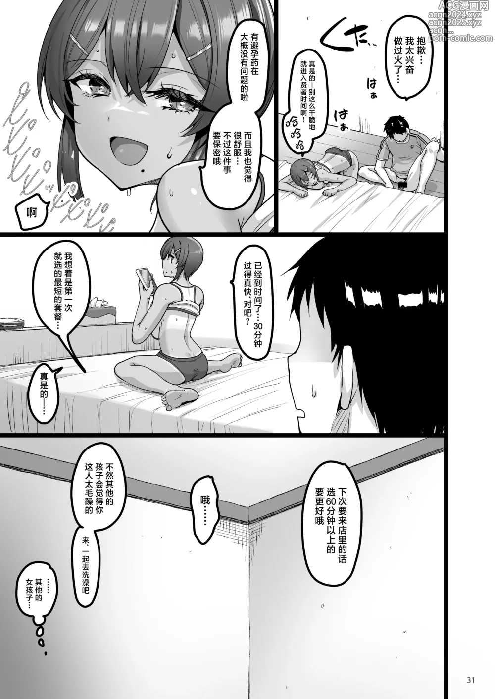 Page 30 of doujinshi Ecchi na Omise ni Ittara Osananajimi ga Detekita Hanashi - Sex Establishment Series