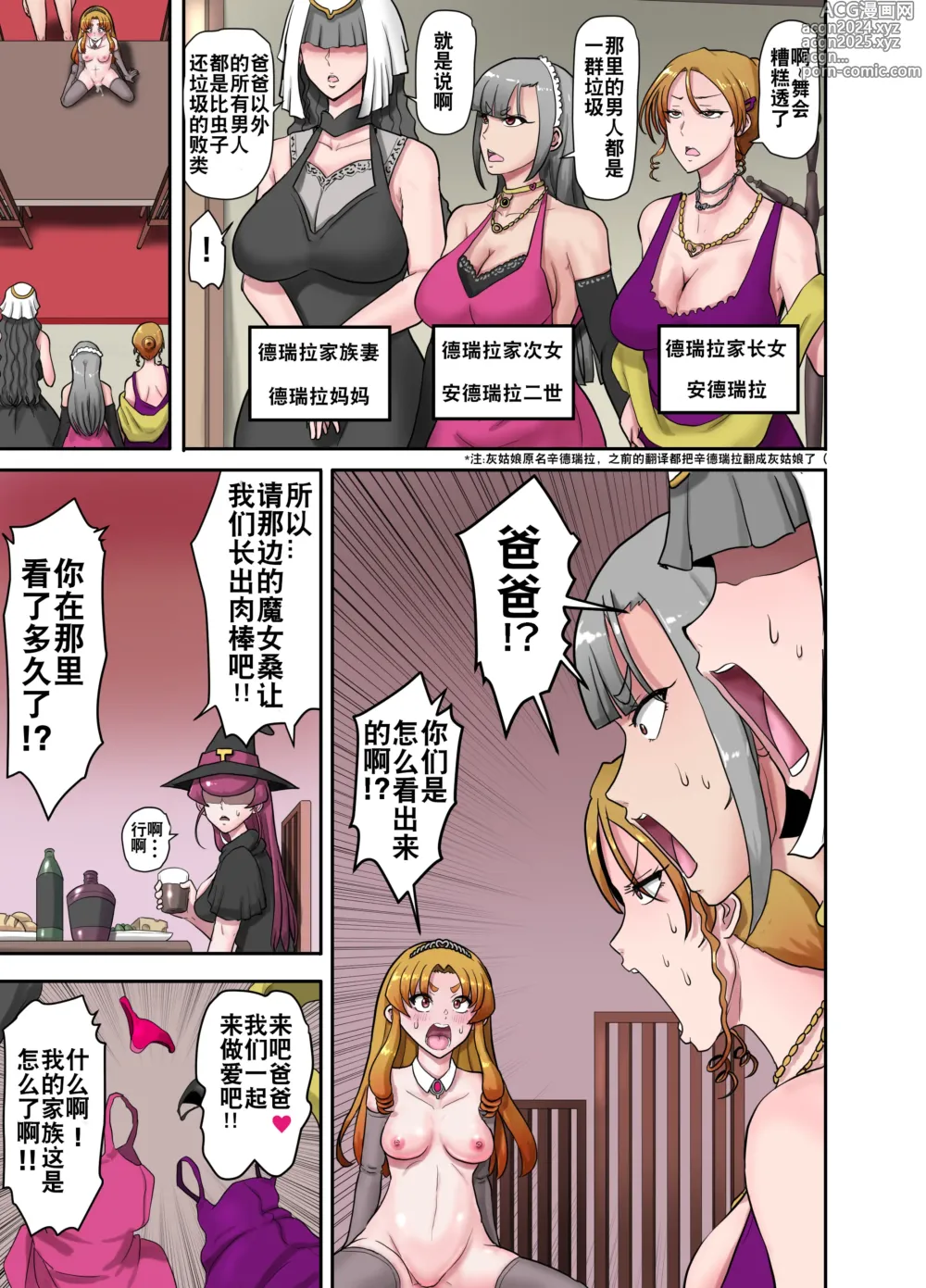 Page 34 of doujinshi 女体化童话之爸爸灰姑娘~ 爱着爸爸的女儿想要让女体化的父亲怀孕