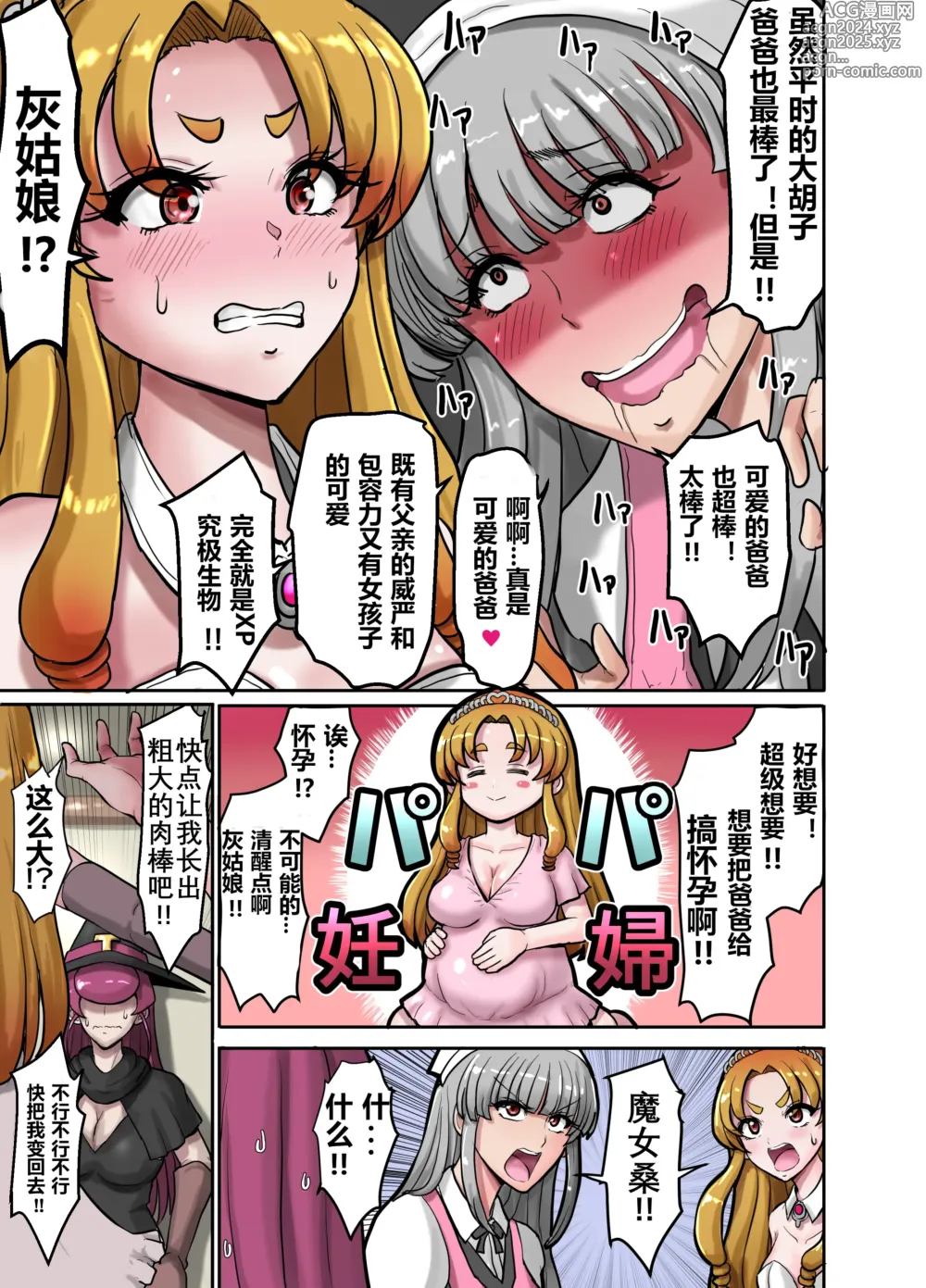 Page 8 of doujinshi 女体化童话之爸爸灰姑娘~ 爱着爸爸的女儿想要让女体化的父亲怀孕