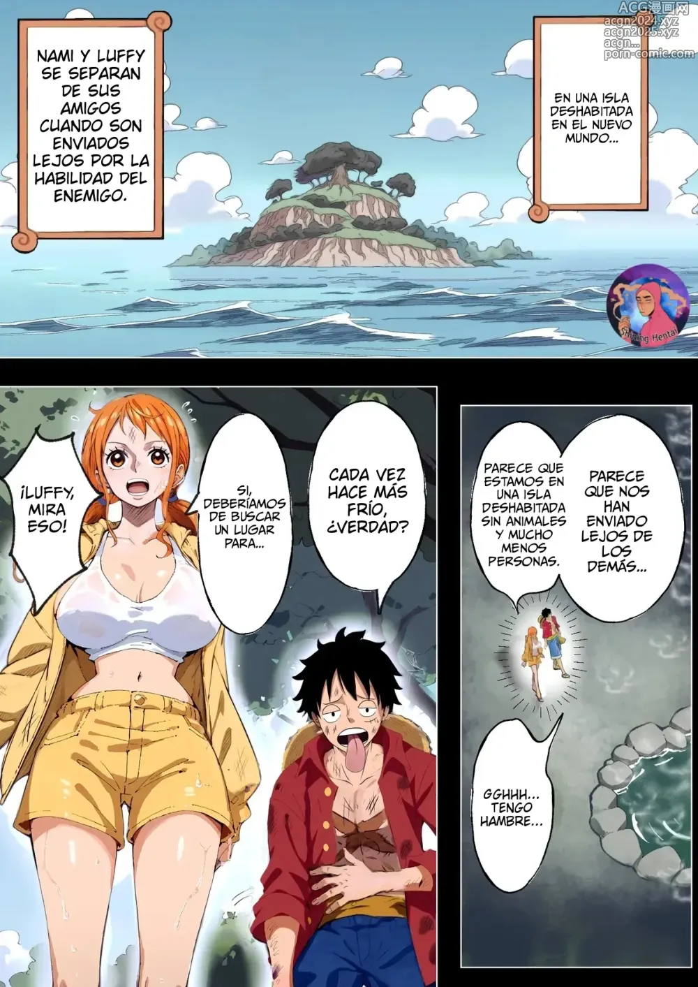 Page 2 of doujinshi Nami-san Buchigire!? Saiin Joutai de Muramura ga Tomaranai!!! - ¡Nami está en Estado Afrodisíaco y no Puede Dejar de Sentirse Cachonda!