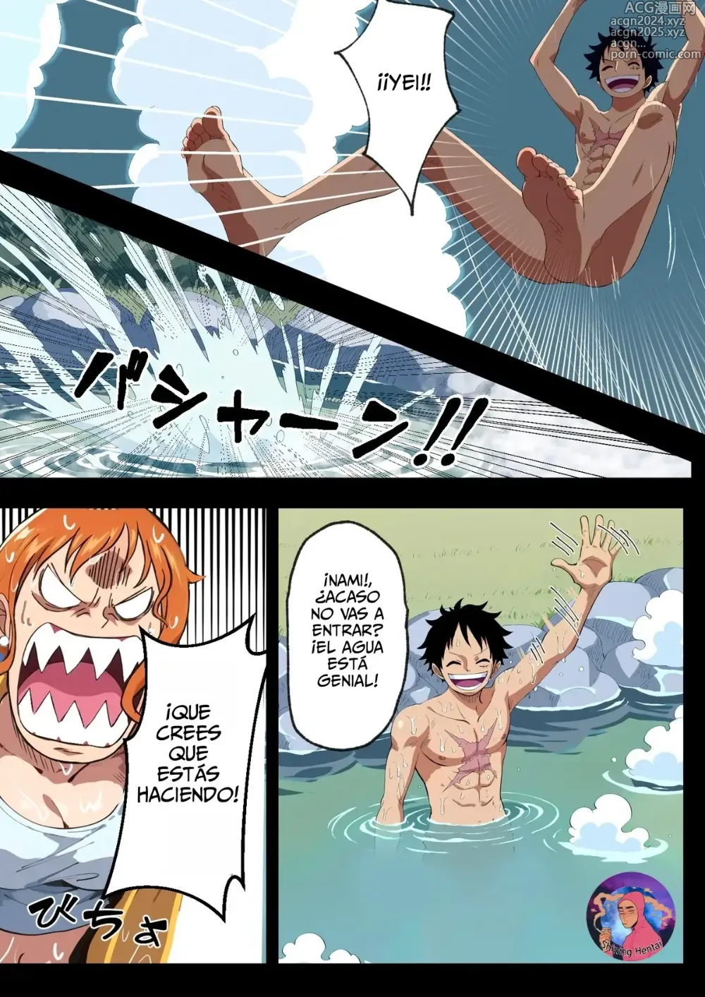 Page 4 of doujinshi Nami-san Buchigire!? Saiin Joutai de Muramura ga Tomaranai!!! - ¡Nami está en Estado Afrodisíaco y no Puede Dejar de Sentirse Cachonda!