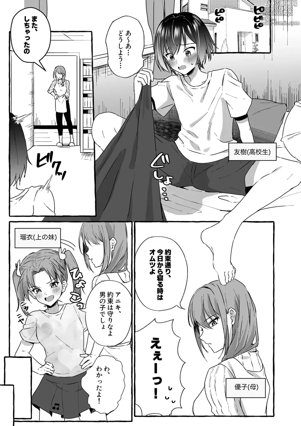 Page 3 of doujinshi Omutsubanare Kyousou ni Maketa Onii-chan wa Kyou kara Imouto da yo