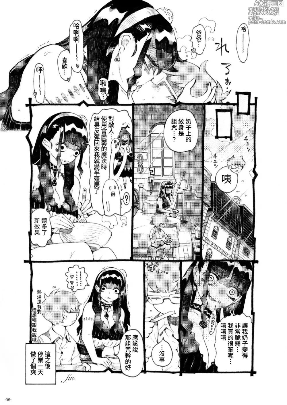 Page 35 of doujinshi Majutsushi Papakatsuchuu